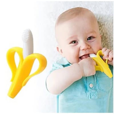 Picture of Super Soft Silicone Baby Banana Toothbrush -1Pcs (Multicolor)
