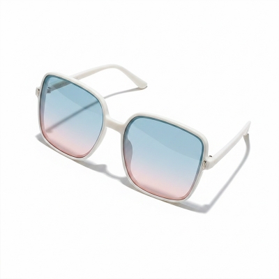 Picture of Stylish Fashionable Square Sunglasses For Women (White,Multicolor,Multicolor)