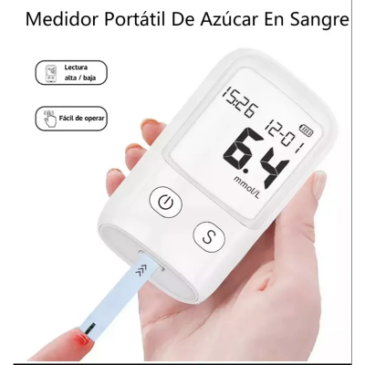 Picture of Smart Glucometer Blood Glucose / Sugar Test Meter / Blood Sugar Meter Diabetes Test Machine Blood Glucose Monitoring System | 50 Pcs free strips (Multicolor)