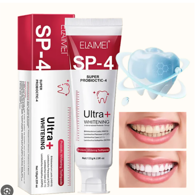 Picture of YAYASHI SP-4 Probiotic Toothpaste freshen breath maintain oral health whiten teeth Stain Removing Sp-4 Toothpaste Teeth Cleaner Plaque Remove  