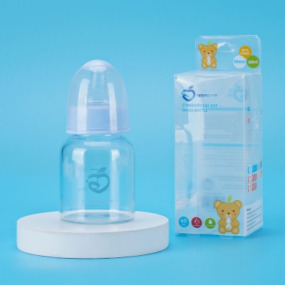 Picture of Apple Bear Premium Glass Feeder – Safe & Heat-Resistant Baby Bottle-60Ml (Multicolor)
