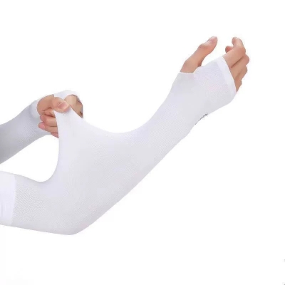 Picture of Fingerless Hand Socks For Women (2 Pcs Black Or White) (White,Int: One size)