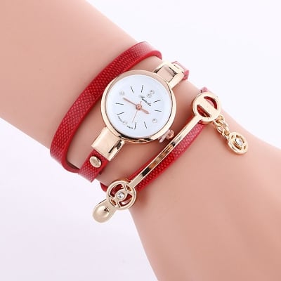 Picture of New Model & Stylish Bracelet Watch for Girls/Women (Red)