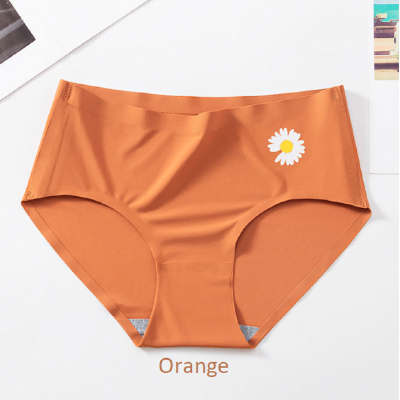 Picture of For women Ice silk panty comfortable panty long time use panty (Orange,Int: One size)