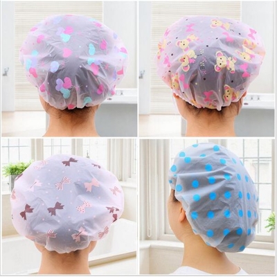 Picture of Waterproof Female Shower Cap/Women Shower Cap For Bath-1pcs By  Zikra Shop (Multicolor)