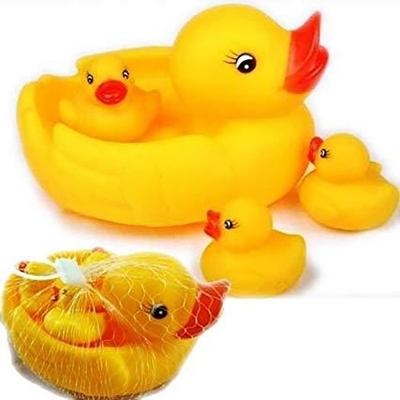 Picture of 4pcs-Floating Duck Bath Toys with Squeezing sound By  Zikra Shop (Multicolor)