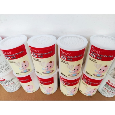 Picture of Baby Cotton Buds- CN 200pcs-1Dibba By  Zikra Shop (Multicolor)
