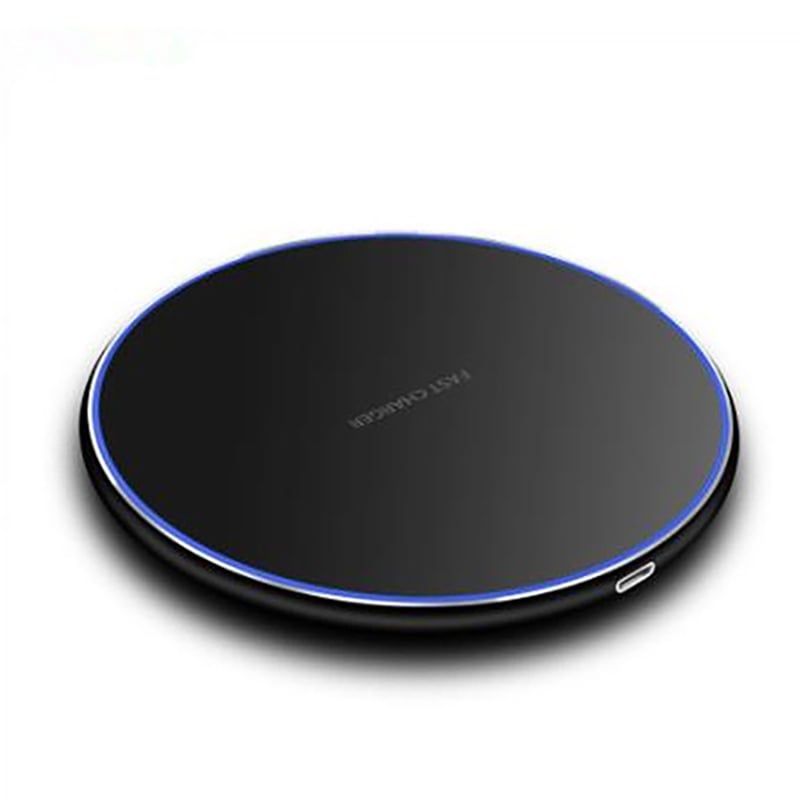 Picture of Wireless Fast Charger Charging Pad Micro USB for Smart Phone -Black (Multicolor, )