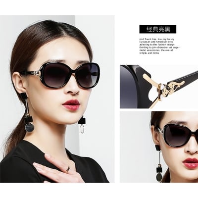 Picture of Latest Trendy Special Sunglas for Women (Black,Multicolor,Multicolor)