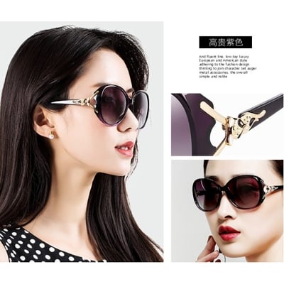 Picture of Premium Quality Fashion Sunglass For Women (Black,Multicolor,Multicolor)