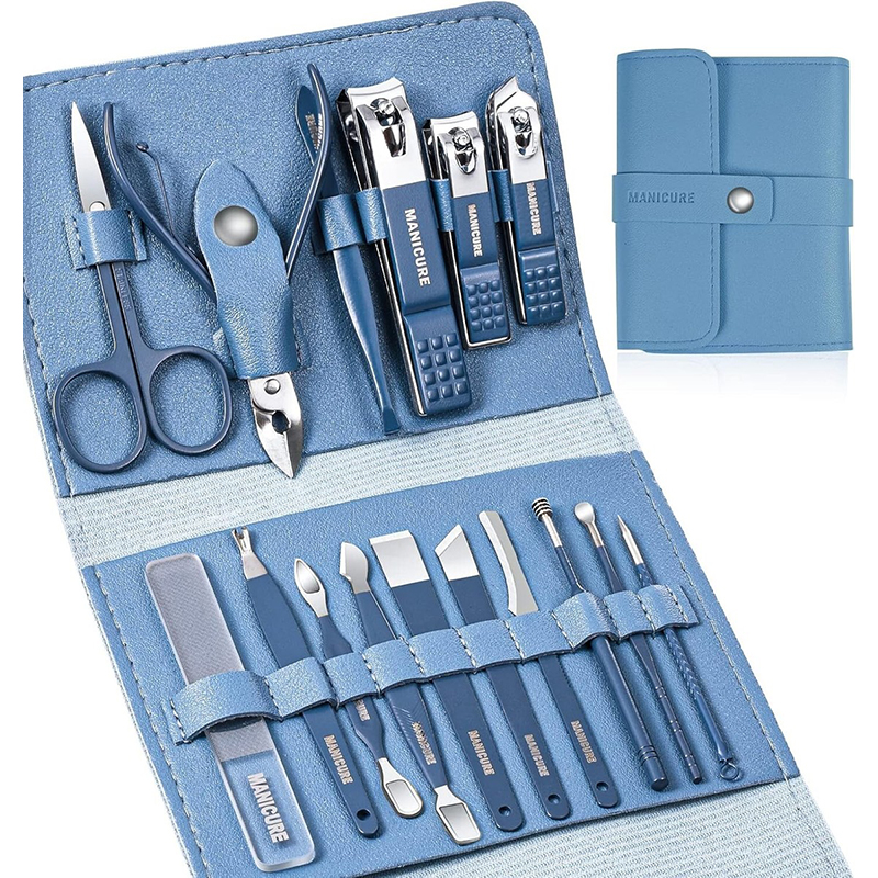 Picture of 16Pcs Manicure Set Stainless Steel Nail Clippers Kit And Pedicure (Multicolor)