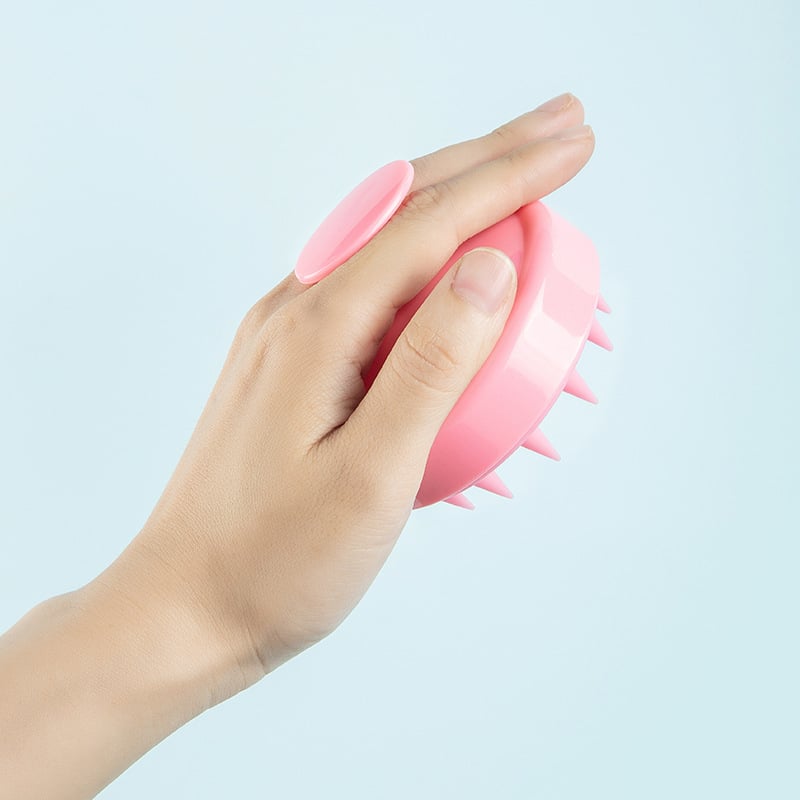 Picture of Hair Wash Brush Scalp Massage Silicone Head Haircare Massager Comb/Brush By ZIKRA (Multicolor)