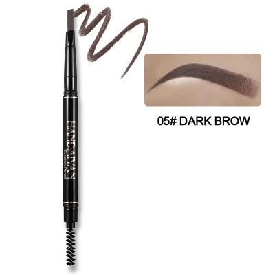 Picture of HANDAIYAN Eyebrow Pencil With Brush 5Color Double Ended Microblading Waterproof Lasting Fine Sketch Brow Tattoo Pen Makeup (Dark Brown)