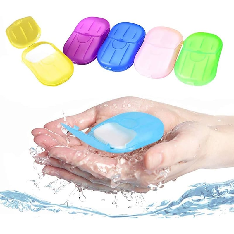 Picture of Portable Travel Boxed Mini Soap Paper One Box (Elliptical Box)