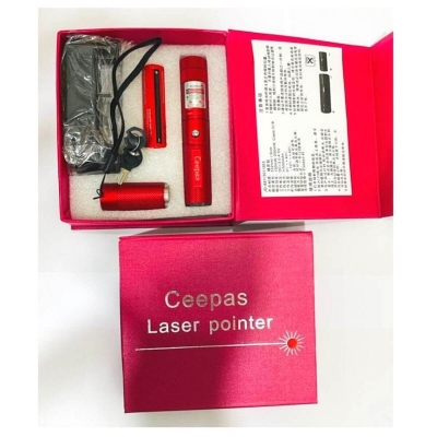 Picture of Laser Pointer Light Rechargeable Green Adjustable Burn Match Light goes up to the plane (Multicolor)