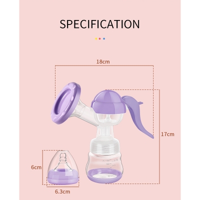 Picture of Portable Manual Breast Feeding Pump Set-BPA Free (Multicolor)