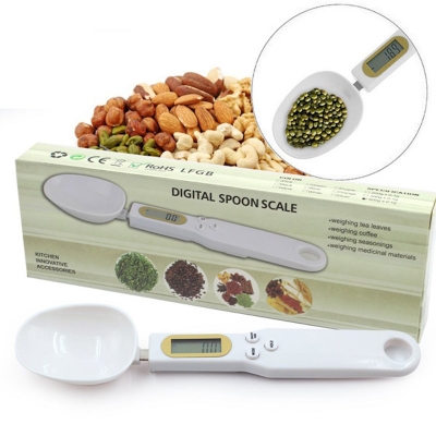 Picture of Food Scale Electric Digital Spoon Measuring Scales Kitchen Baking Accessory With LCD Display- Weight Machine (Multicolor)