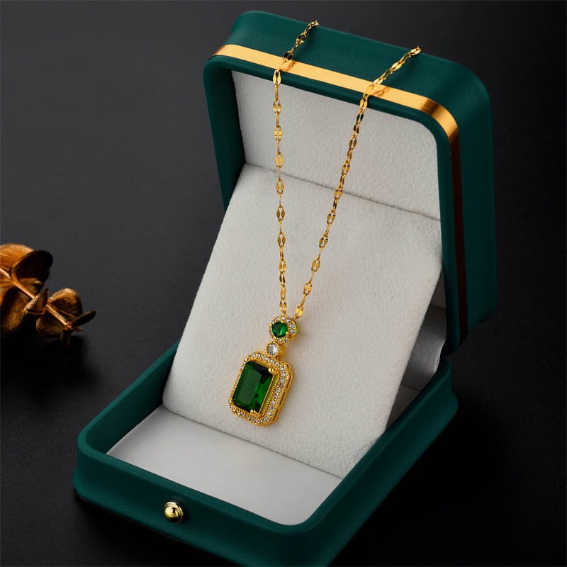 Picture of Double Stone luxury Clavicle Chain Design Neckless for Stylish Girls or Women (Multicolor, )