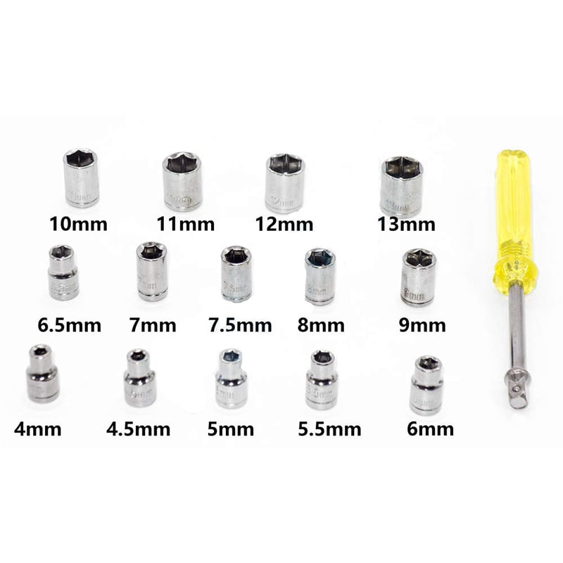 Picture of 40 in 1 Pcs Hardware Wrench Tool Kit & Screwdriver & Socket Set (Multicolor)