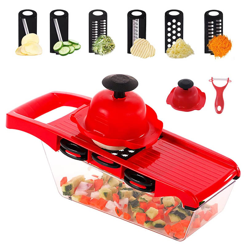 Picture of 10 in 1 Mandoline Slicer Vegetable Grater Cutter With Stainless Steel Blade (Multicolor)