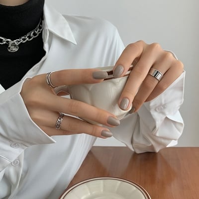 Picture of 3pcs Rings Set For Women Rings For Women Finger Ring For Women Girls Ladies Female Ornament Jewelry Jewellery ladies bag womens bag dress makeup watch couple rings ear rings Latest Collection Womens Fashion Jewellery Rings For Girls Womens Finger Ring (Silver,Adjustable)