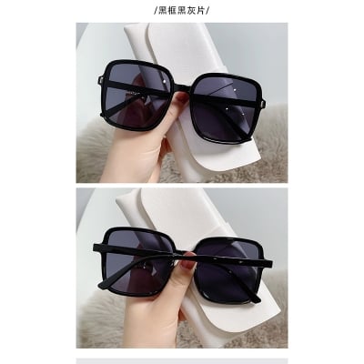 Picture of Women Fashionable Design Square Sunglasses (Black,Multicolor,Multicolor)