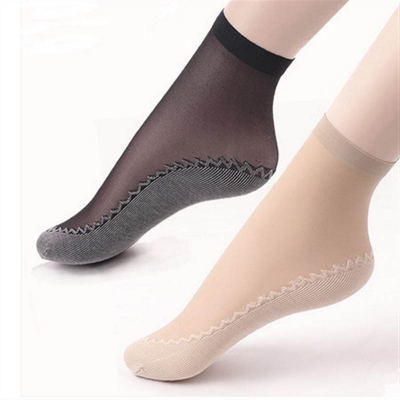 Picture of Velvet Spring and Summer Comfortable cotton socks for women (Skin Color,Int: One size)