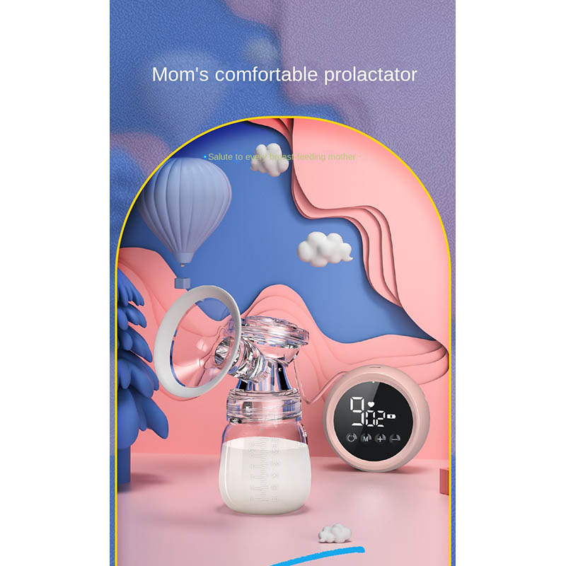 Picture of Electric Breastfeeding Pump Painless  Breastfeeding Pump Low Noise Hands-Free Breastfeeding Pump Portable Rechargeable (Electric)