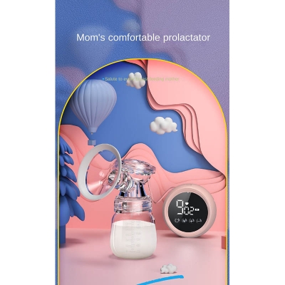 Picture of Electric Breastfeeding Pump Painless  Breastfeeding Pump Low Noise Hands-Free Breastfeeding Pump Portable Rechargeable (Electric)