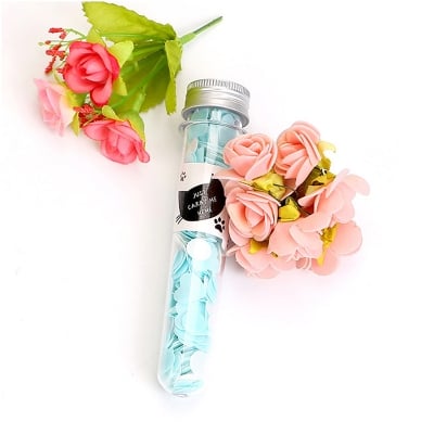 Picture of Travel Portable Flower Mini Bottled Hands Washing Soap Tablets (Multicolor)