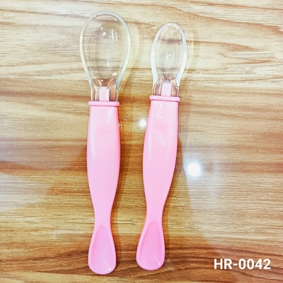 Picture of 1pair- BABY SILICONE SPOON CN By  Zikra Shop (Multicolor)