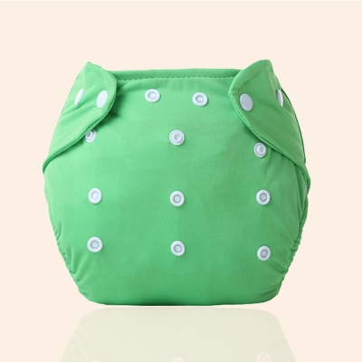 Picture of Adjustable Reusable Washable Cloth Diaper (With 1 Pad 3 Layer) (Green, )