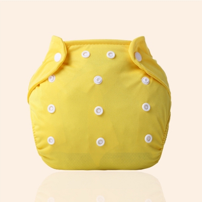 Picture of Adjustable Reusable Washable Cloth Diaper (With 1 Pad 3 Layer) (Yellow, )