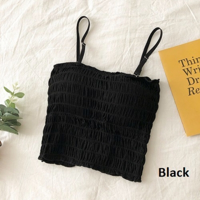 Picture of Ladies crop top T-shirt, Women mock neck tops. sexy bra ladies underwear women (Black,One size fits all)