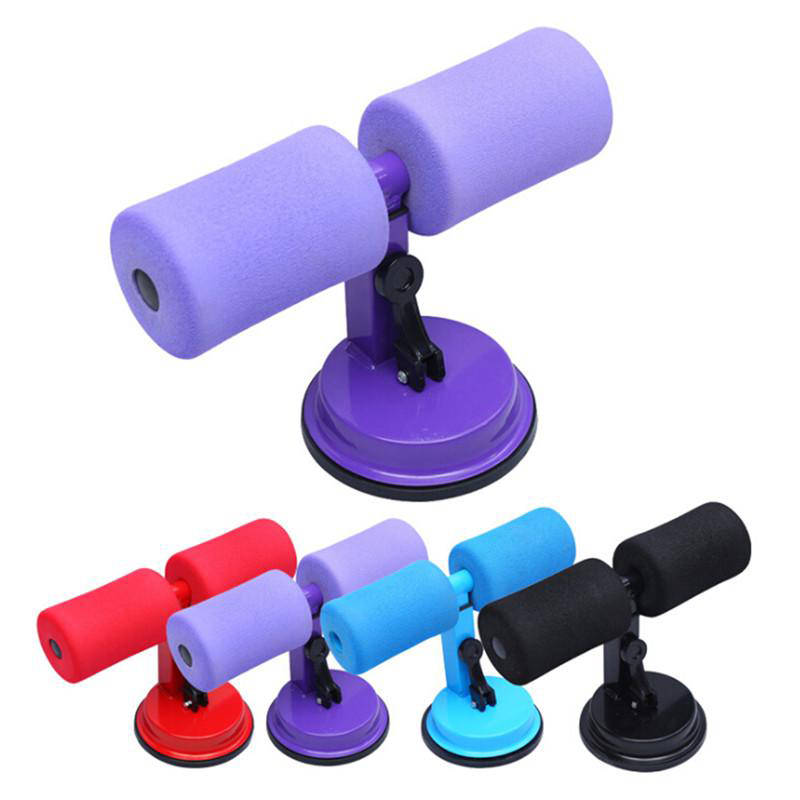 Picture of Fitness Equipment Adjustable Self-Suction Sit Up Bars Abdominal Core Workout Strength Training ab Assist Home Sport (Multicolor)
