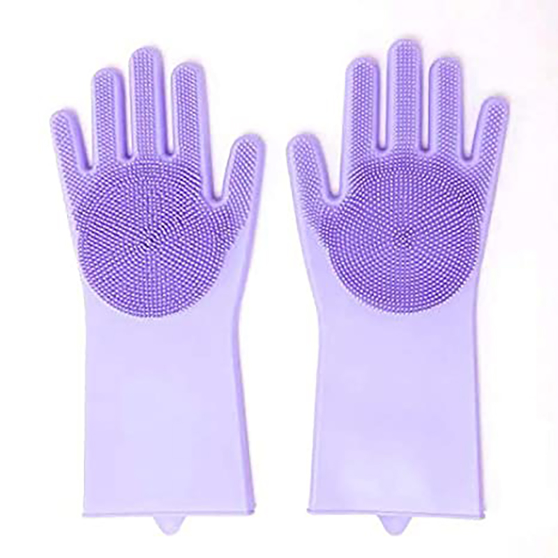 Picture of Magic Silicone Dish Washing Gloves (Multicolor)