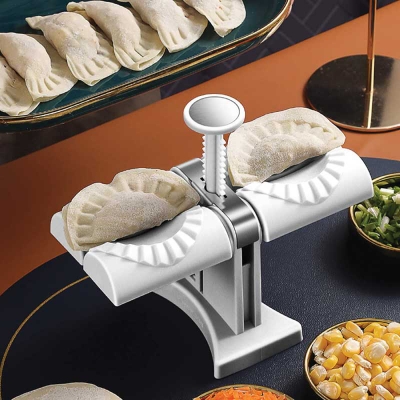 Picture of Dumpling Mold Lazy Must-Ravioli Making Mold Double Head Dumpling Mold Baking (Multicolor)