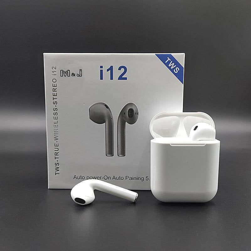 Picture of Exclusive i12 TWS Bluetooth 5.0 Earbuds with Charging Case (White)
