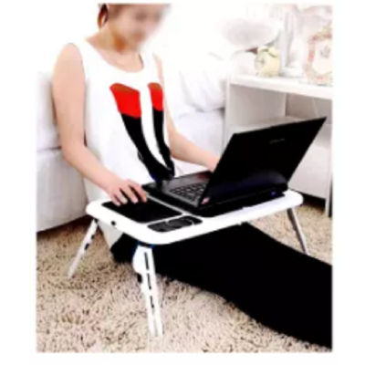 Picture of Portable Laptop Table Desk, Adjustable Height E-Table (Multicolor)