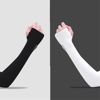 Picture of Fingerless Hand Socks For Women (2 Pcs Black Or White) (White,Int: One size)