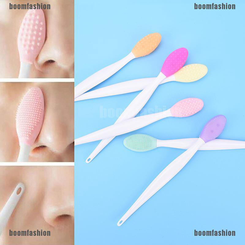 Picture of Blackhead Remover Brush Tool Silicone Face Cleansing Brush Effective Nose Exfoliator Soft Deep Cleaning Brush Face Care Scrub Massanger Skin Care Tool (Multicolor,Face,Others)