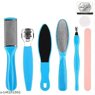 Picture of 8-Pcs Foot Rasp Set Pedicure Rasp Remover Stainless Steel Foot Cuticle Skin Callus Remover By ZIKRA (Multicolor)