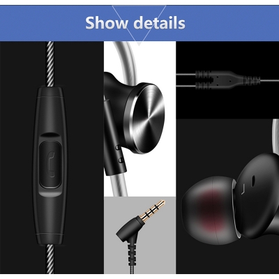 Picture of Qkz Dm10 Zinc Alloy Hifi Dual Driver Extra Bass Earphone in Ear Earphones 3.5 Mm Sports Headset Phone Laptop Gaming Earphone Earbuds (Multicolor)