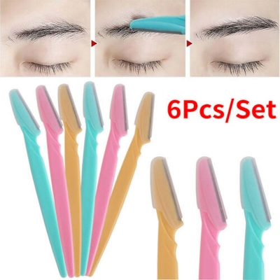 Picture of 6-Pcs Colorful Eyebrow Razors (Multicolor,Nose)