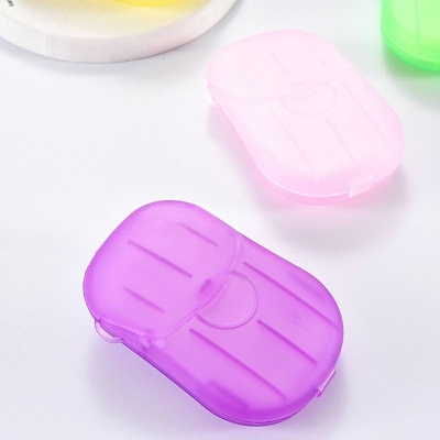 Picture of Travel Boxed Mini Paper Soap One Box (Elliptical Box)