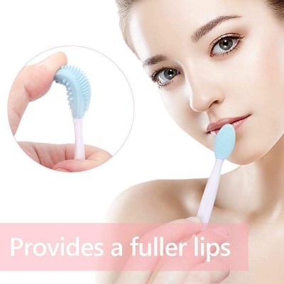 Picture of Blackhead Remover Brush Tool Silicone Face Cleansing Brush Effective Nose Exfoliator Soft Deep Cleaning Brush Face Care Scrub Massanger Skin Care Tool Pore cleansing blackhead brush (Multicolor,Face,Others)