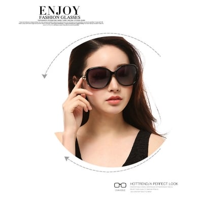 Picture of Modern Trendy Design and Fashionable Sun glass for Women (Black)