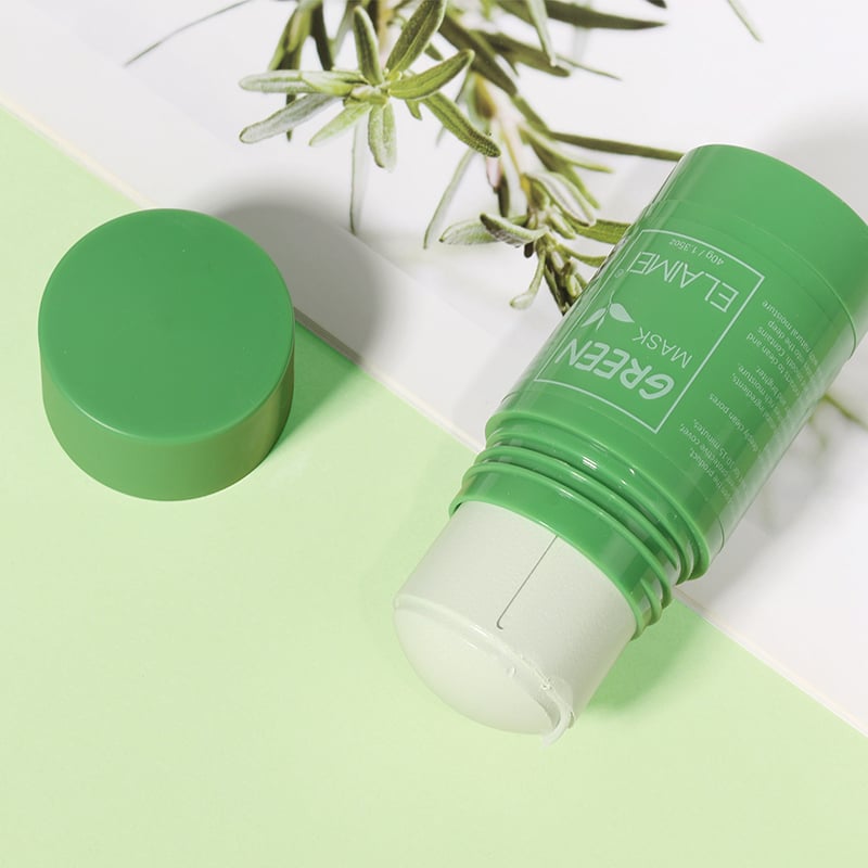 Picture of MELAO Green-Tea-Mask Stick Nourish Skin Organic Clay Mask Stick Oil Control Moisturizinge Brighteninge Detoxifying Acne Remover (Face,Others)