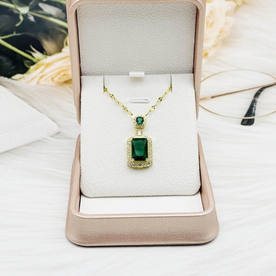 Picture of Double Stone luxury Clavicle Chain Design Neckless for Stylish Girls or Women (Multicolor, )