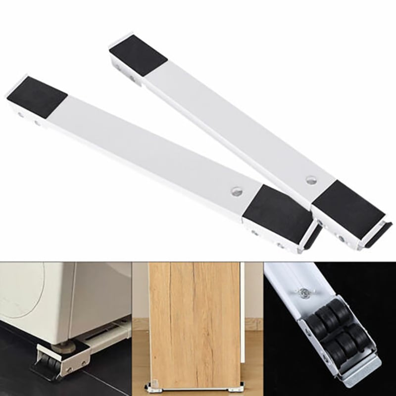 Picture of Heavy Duty Extendable Washing Machine Accessory Parts Metal Plate Rollers Moving Stand Tool Fit For Furniture Fridge Dryer Sofa (Multicolor)